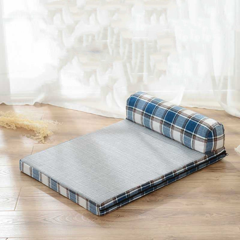 HKM-1915709 Removable and Washable Scratch-Resistant Linen Dog Sofa Bed with High Resilience Foam Cushion