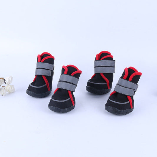 HKM-191635 Cute All-Season Pet Dog Shoes in Various Colors and Comfortable Design