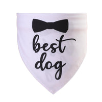 HKM-191699 Double-Layer Wedding Season Pet Saliva Towel for Pets with Neck Sizes 25-48CM