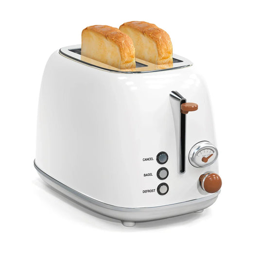 HKM-191699 Stainless Steel 2-Slice Electric Breakfast Sandwich Toaster with Automatic Pop-Up Function
