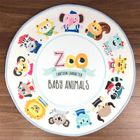 HKM-1917117 Pet Wear-Resistant Non-Slip Crawling Mat for Pets - Flannel Crystal Soft Fabric - Available in Cartoon Designs and Multiple Sizes