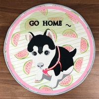 HKM-1917117 Pet Wear-Resistant Non-Slip Crawling Mat for Pets - Flannel Crystal Soft Fabric - Available in Cartoon Designs and Multiple Sizes