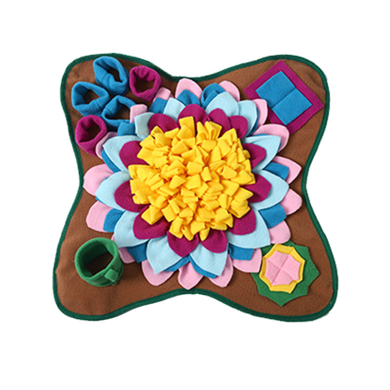 HKM-1917885 Colorful Dog Puzzle Sniffing Mat for Training and Food Hiding