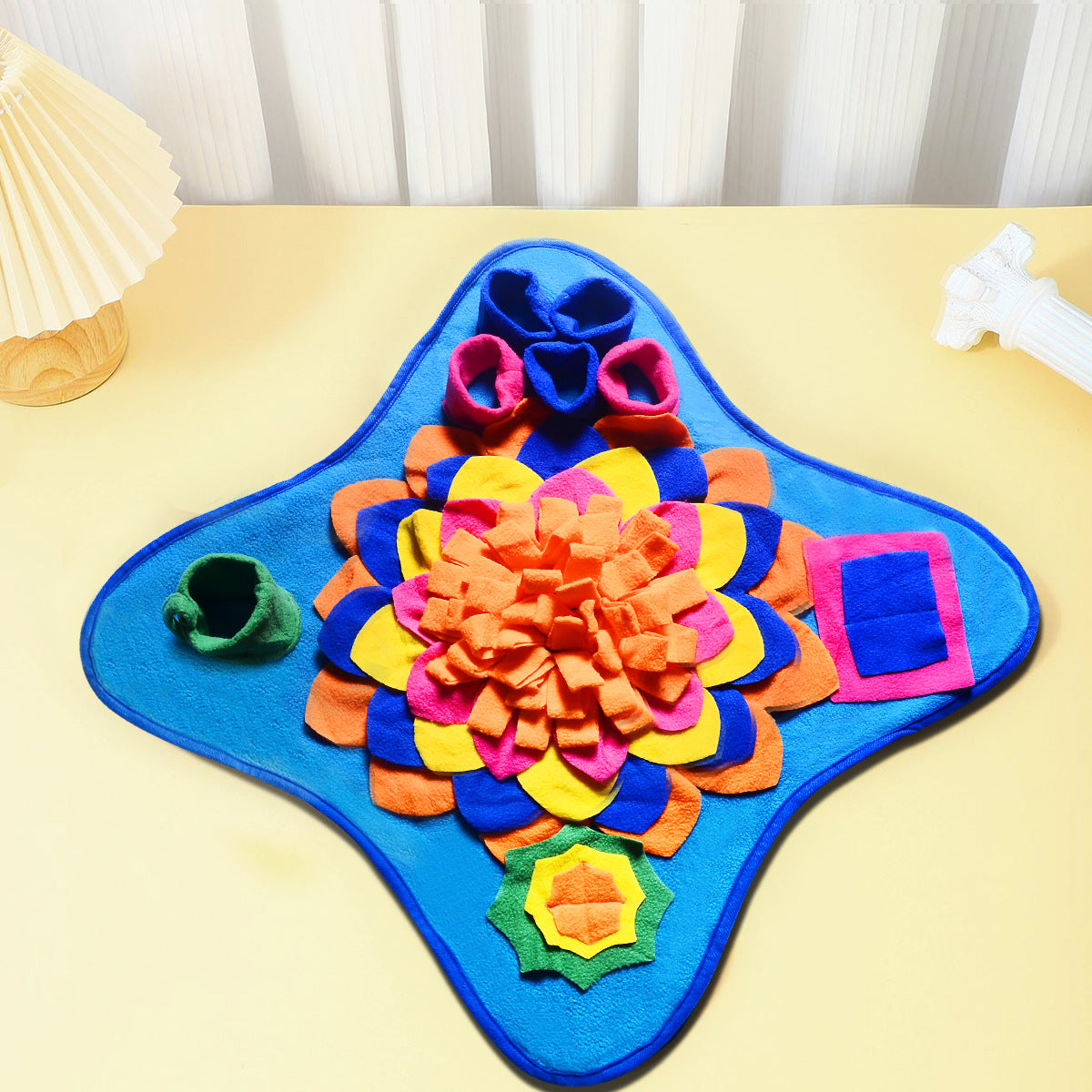 HKM-1917885 Colorful Dog Puzzle Sniffing Mat for Training and Food Hiding