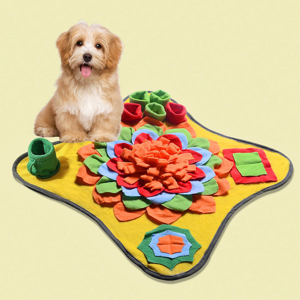 HKM-1917885 Colorful Dog Puzzle Sniffing Mat for Training and Food Hiding
