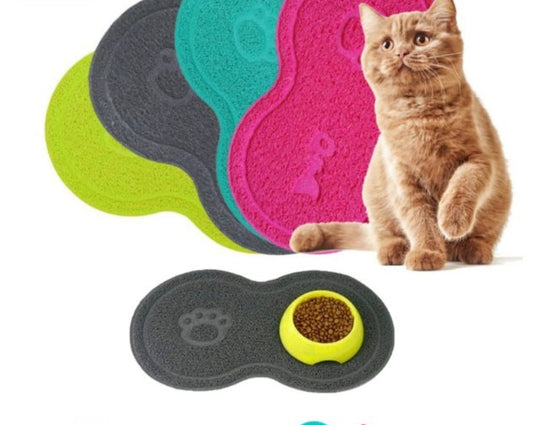 HKM-1918909 Cat Litter Pad - Large Size, Plastic Material, Available in Rose Red and Gray, 45.5 x 25.5 cm