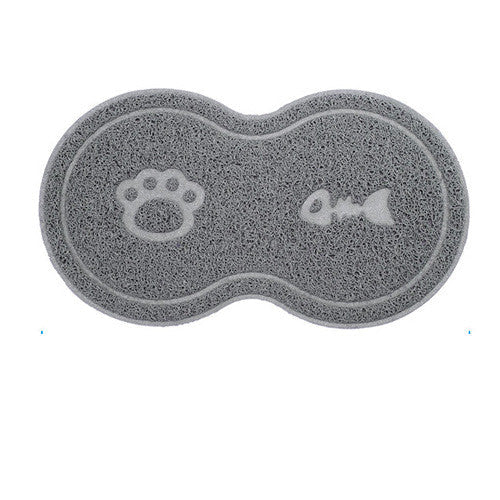HKM-1918909 Cat Litter Pad - Large Size, Plastic Material, Available in Rose Red and Gray, 45.5 x 25.5 cm