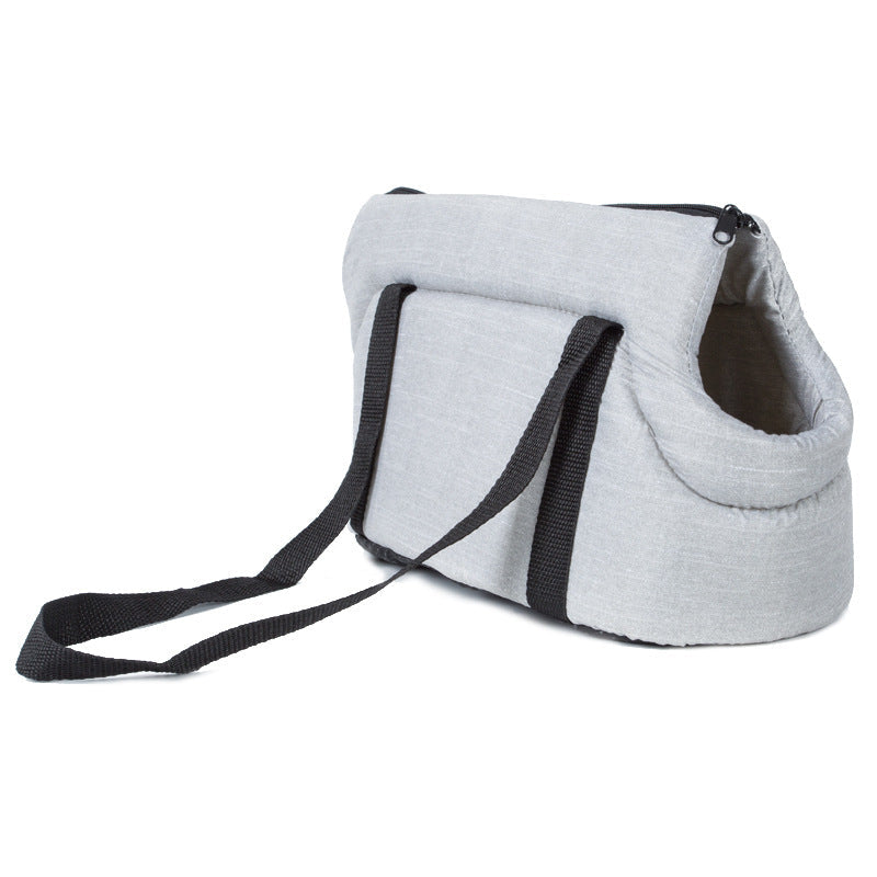 HKM-1919293 Portable Breathable Mesh Pet Carrier Bag for Small Dogs and Cats - Foldable Travel Handbag