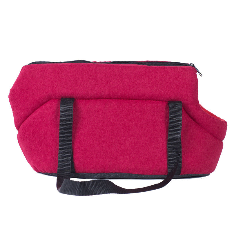 HKM-1919293 Portable Breathable Mesh Pet Carrier Bag for Small Dogs and Cats - Foldable Travel Handbag