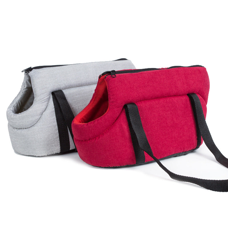 HKM-1919293 Portable Breathable Mesh Pet Carrier Bag for Small Dogs and Cats - Foldable Travel Handbag