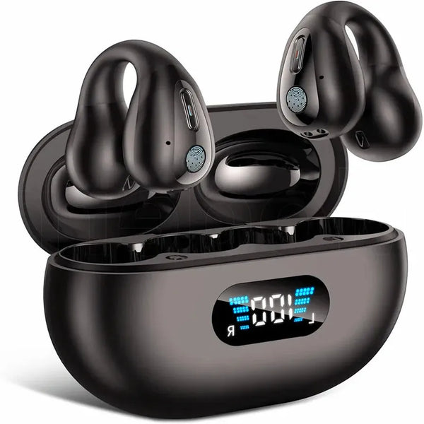 HKM-191955 Noise Cancelling Wireless Earbuds with LED Screen - Waterproof TWS Bluetooth Gaming Headphones