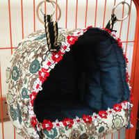 HKM-1921085 Cozy Cotton Nest Hammock for Small Pets - Chinchillas, Hamsters, and More