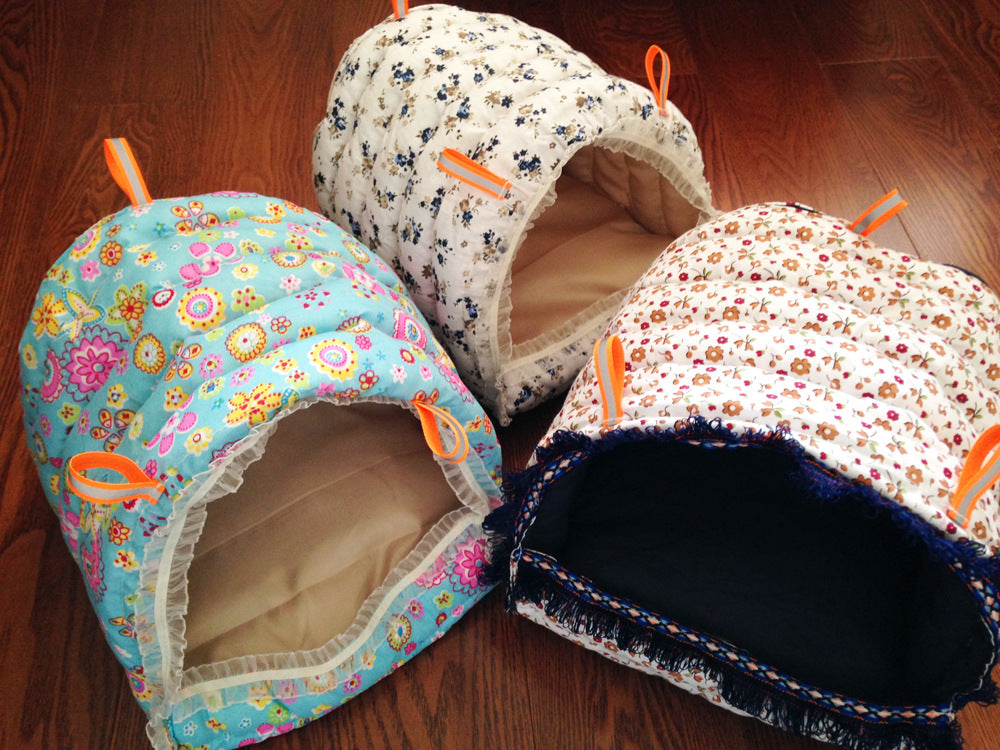 HKM-1921085 Cozy Cotton Nest Hammock for Small Pets - Chinchillas, Hamsters, and More