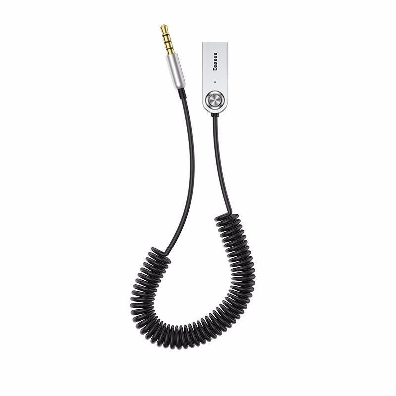 HKM-192147 Bluetooth 5.0 USB Adapter Cable for Playback Devices - Baseus BA01, Zinc Alloy/ABS, 5m Range