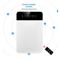 HKM-192147 Portable HEPA Air Purifier with Negative Ion Technology for Effective Formaldehyde and Haze Removal, Touch Control, UV Sterilization, Ideal for 200-300 sq. ft Rooms