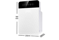 HKM-192147 Portable HEPA Air Purifier with Negative Ion Technology for Effective Formaldehyde and Haze Removal, Touch Control, UV Sterilization, Ideal for 200-300 sq. ft Rooms