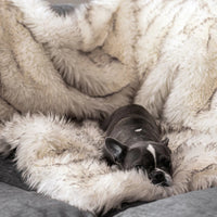 HKM-1921853 Plush Waterproof Dog House Blanket - Soft Cloth Pet Nest in Beige