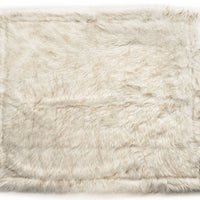 HKM-1921853 Plush Waterproof Dog House Blanket - Soft Cloth Pet Nest in Beige