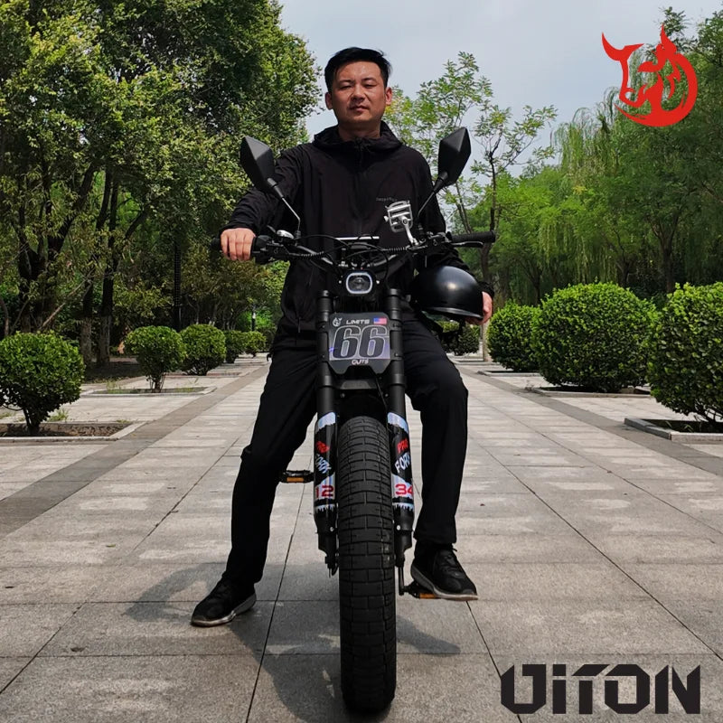 HKM-192275 60V 3000W Electric Off-Road Bike with 25Ah Battery, 7-Speed Gears, Hydraulic Disc Brakes, and Dual Suspension