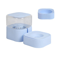 HKM-1923005 Magnetic Pet Bowl Feeder Set - Versatile Drinking Fountain and Feeding Solutions in Pink, Blue, Gray, and White