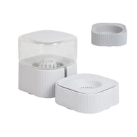 HKM-1923005 Magnetic Pet Bowl Feeder Set - Versatile Drinking Fountain and Feeding Solutions in Pink, Blue, Gray, and White