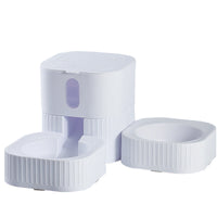 HKM-1923005 Magnetic Pet Bowl Feeder Set - Versatile Drinking Fountain and Feeding Solutions in Pink, Blue, Gray, and White