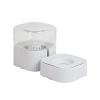 HKM-1923005 Magnetic Pet Bowl Feeder Set - Versatile Drinking Fountain and Feeding Solutions in Pink, Blue, Gray, and White