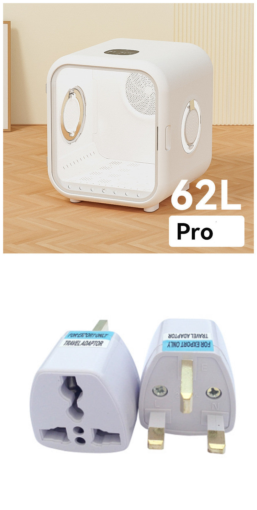 HKM-1925053 Fully Automatic Pet Intelligent Drying Box - Standard 50L & PRO 62L, Spiral Heating Wire, 220V Power