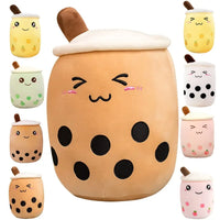 HKM-192595 Plush Boba Milk Tea Cup Pillow Stuffed Toy - Soft PP Cotton, Available in 24/35/50cm