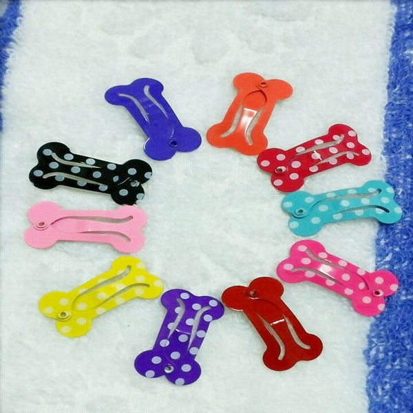 HKM-1927613 Colorful Metal Dog Hair Clips for Stylish Pet Grooming - 2.5 cm Size