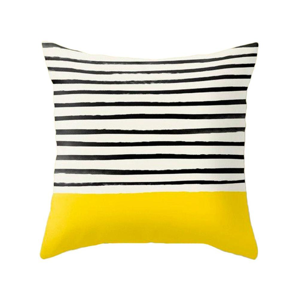 HKM-192787 Northern Europe Geometric Plush Cushion Cover - 45x45cm, Soft PP Cotton Fiber, Decorative Pillow Case