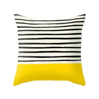 HKM-192787 Northern Europe Geometric Plush Cushion Cover - 45x45cm, Soft PP Cotton Fiber, Decorative Pillow Case