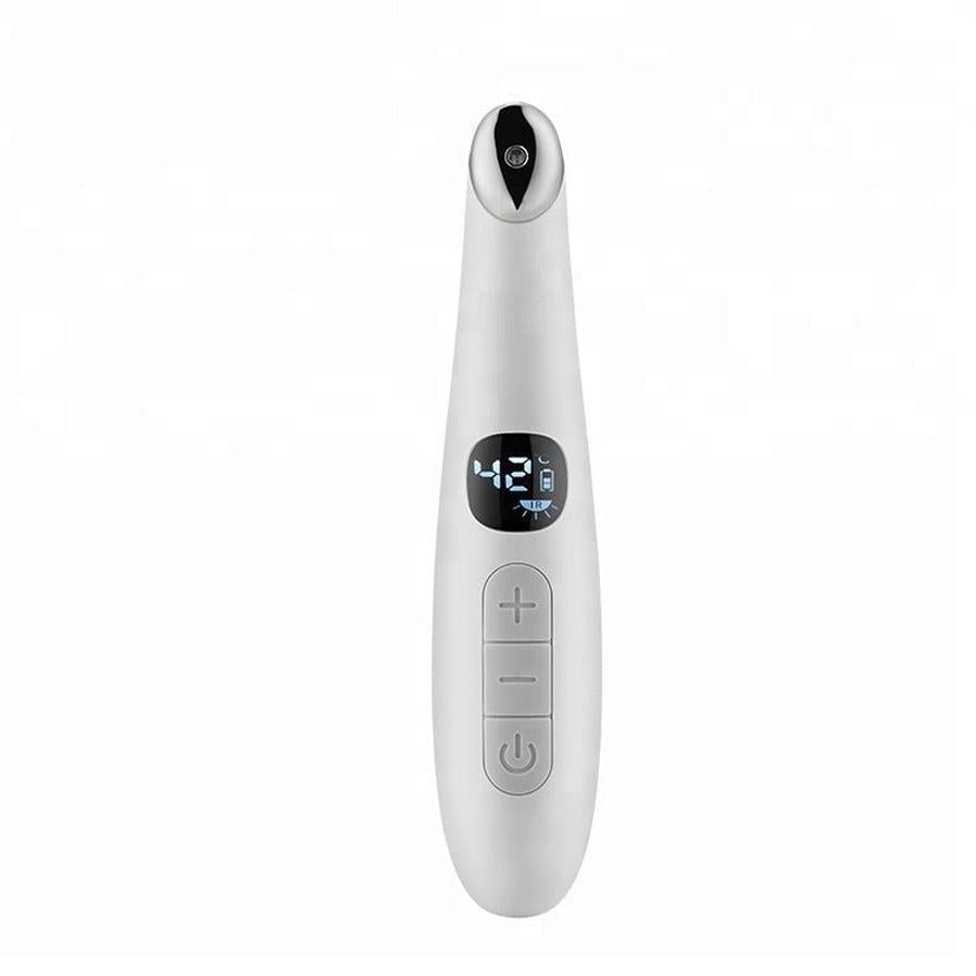 HKM-192851 Aluminum Alloy Eye Massager with Adjustable Temperature and Vibration Therapy