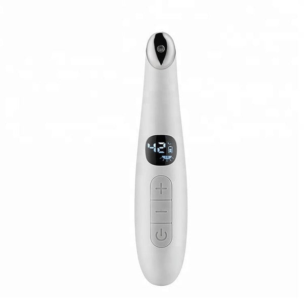HKM-192851 Aluminum Alloy Eye Massager with Adjustable Temperature and Vibration Therapy