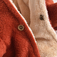 HKM-1929149 Pet Dog Plush Pocket Pants - Cozy Four-Legged Clothing in Red or Blue Checkered Pattern