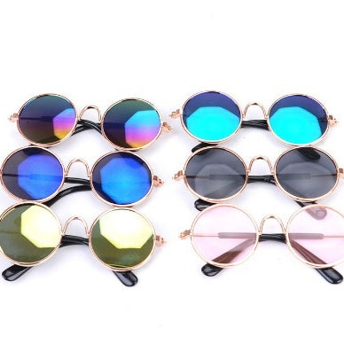 HKM-1930173 Pet Cat Sunglasses with Spring Legs for Comfortable Wear - Fun Accessory for Cats and Small Dogs
