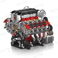 HKM-193235 V8 Engine Creative Building Set with 2718 Pieces for Kids - Remote Control Model