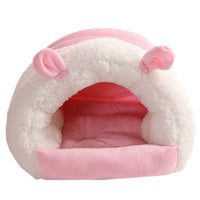 HKM-1932605 Cozy All-Season Closed Cat Nest - Washable Winter Mat for Kittens