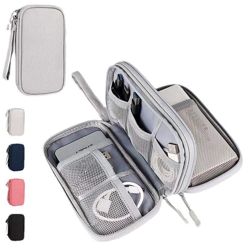 HKM-193363 Multifunctional Waterproof Storage Bag for Cables and Power Banks - Travel & Daily Use