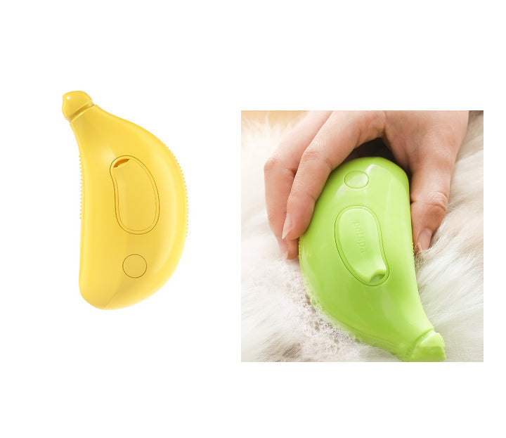 HKM-1934141 3-in-1 Rechargeable Pet Steam Brush for Cat and Dog Grooming, Cleaning, and Massage