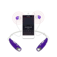 HKM-193427 Wireless Stereo Neckband Headphones with Built-in Mic, IPX4 Waterproof Earbuds, and Long Battery Life