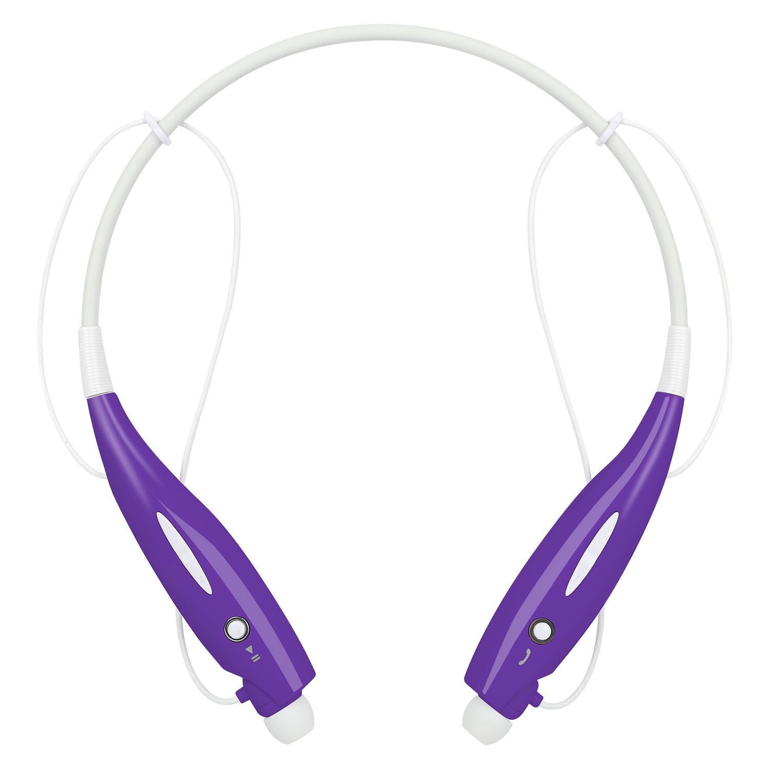 HKM-193427 Wireless Stereo Neckband Headphones with Built-in Mic, IPX4 Waterproof Earbuds, and Long Battery Life