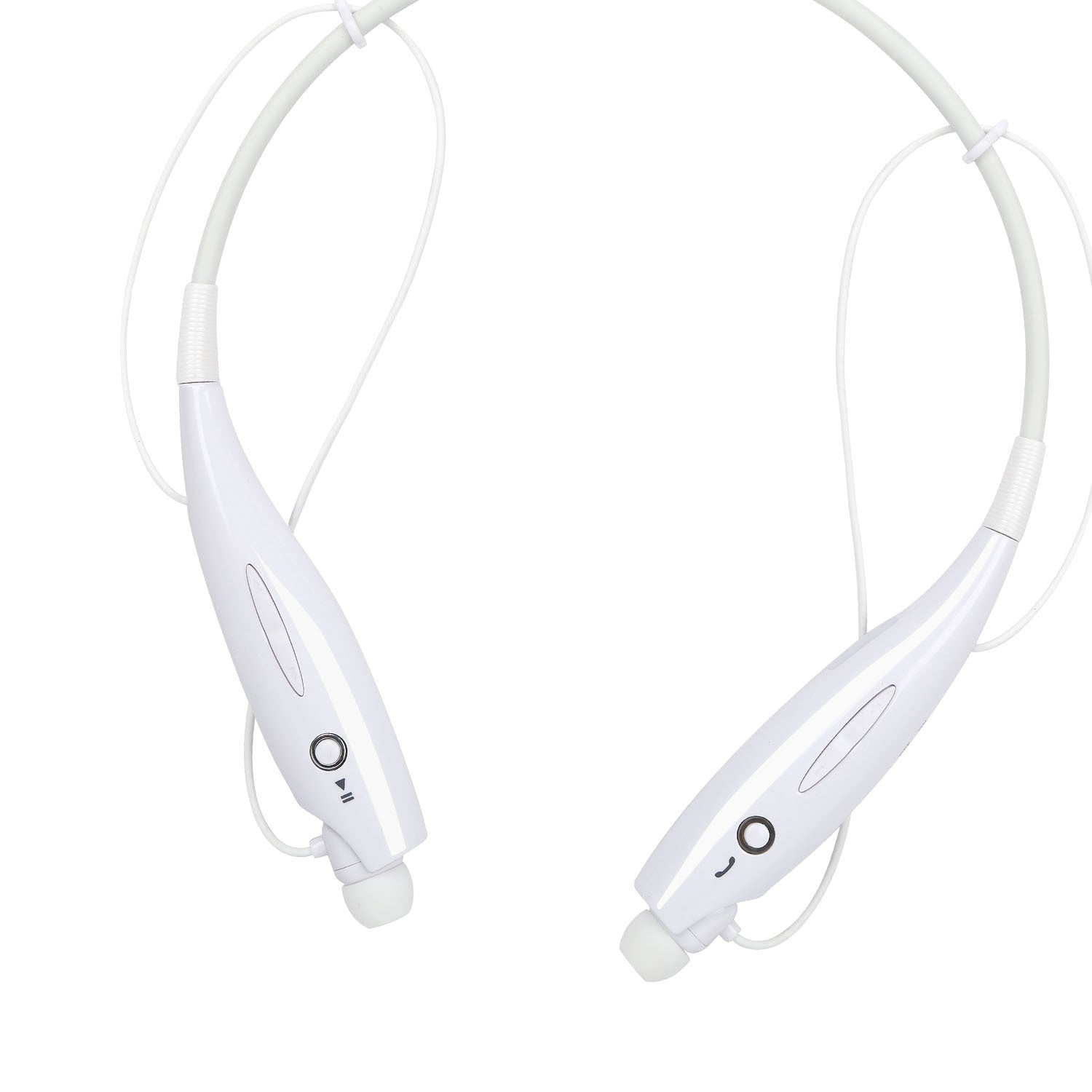 HKM-193427 Wireless Stereo Neckband Headphones with Built-in Mic, IPX4 Waterproof Earbuds, and Long Battery Life