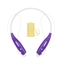 HKM-193427 Wireless Stereo Neckband Headphones with Built-in Mic, IPX4 Waterproof Earbuds, and Long Battery Life