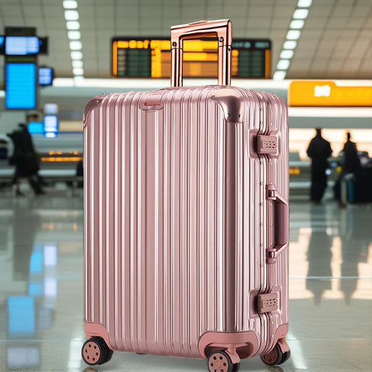 HKM-193491 Aluminium Frame Trolley Luggage Suitcase with Modern Design