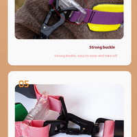 HKM-1936317 Adjustable Floral Pet Collar and Lead Rope Set - Wine Red, Barbie Pink, Grape Purple