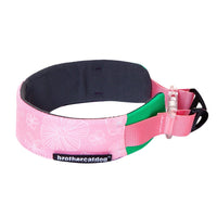 HKM-1936317 Adjustable Floral Pet Collar and Lead Rope Set - Wine Red, Barbie Pink, Grape Purple