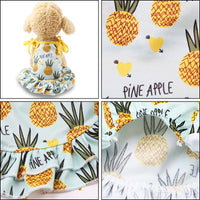 HKM-1936701 Fruit Pattern Mesh Skirt Vest for Pets - Available in Pineapple, Banana, Strawberry