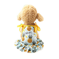 HKM-1936701 Fruit Pattern Mesh Skirt Vest for Pets - Available in Pineapple, Banana, Strawberry