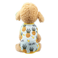 HKM-1936701 Fruit Pattern Mesh Skirt Vest for Pets - Available in Pineapple, Banana, Strawberry